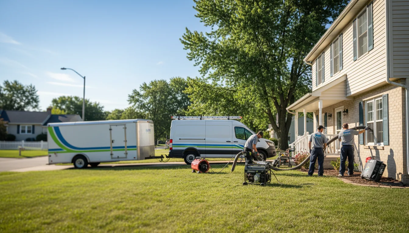 Flooded Basement Restoration And Cleanup With Repair in Stoughton, WI near me